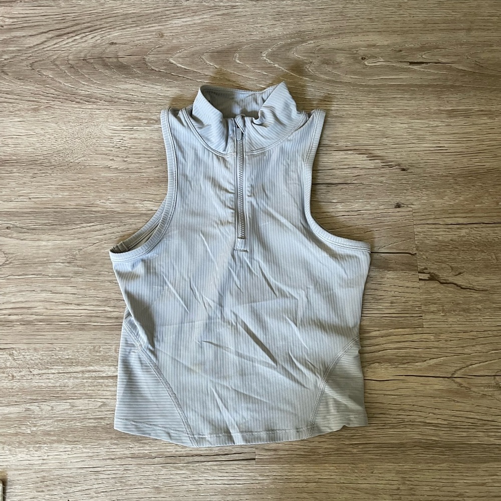 Lululemon quarter zip racer back running tank top